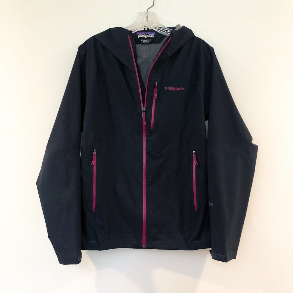 Patagonia H2NO Navy Shell Rain Jacket Women's M